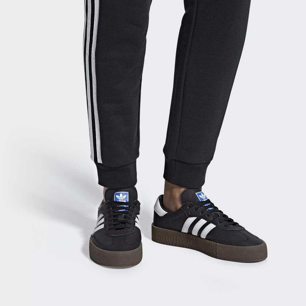 Adidas Samba Rose Tenis Negros Para Mujer (MX-61377)